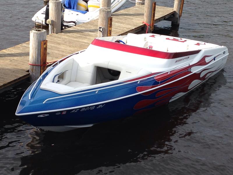 2006 Shockwave Tremor mid cuddy open bow powerboat for sale in Wisconsin
