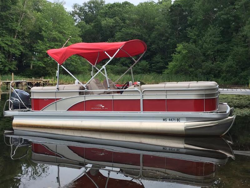 2014 Bennington 2075 Pontoon powerboat for sale in Massachusetts