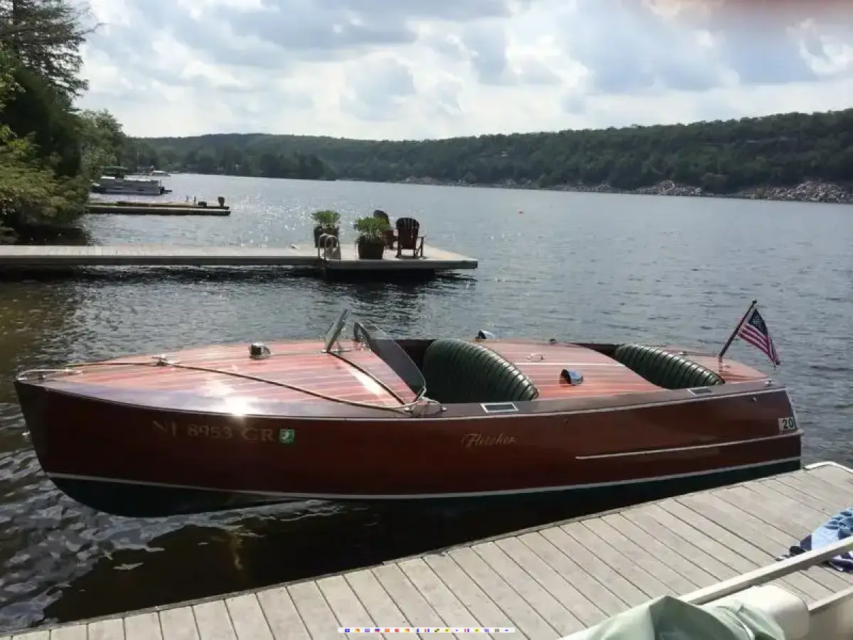 Fletcher 18 Mahogany Double Cockpit Runabout 