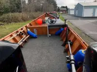 flat bottom wooden drift dory 16 