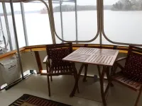 42' Bertram - Aft Deck Dining Area